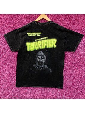Bloody Disgusting x Terrifier Art the Clown Neon Horror T-Shirt XL